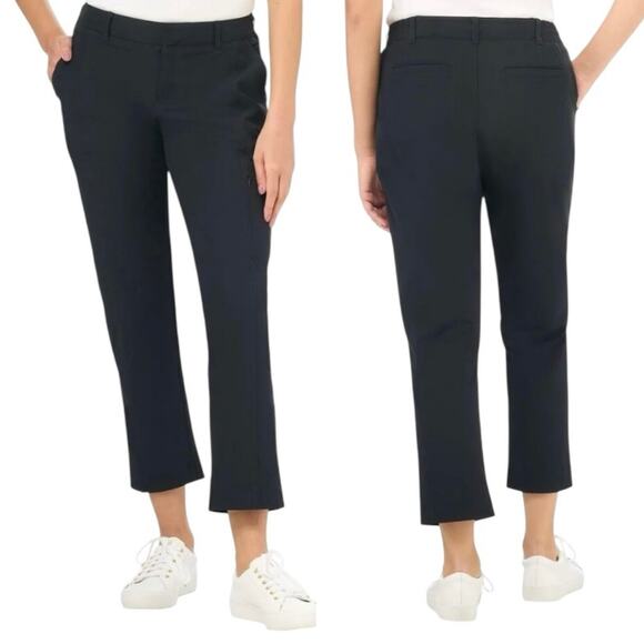Kirkland Signature Pants - NEW KIRKLAND Ankle Length Travel Pants Size 10 Black Zip Pocket Athleisure